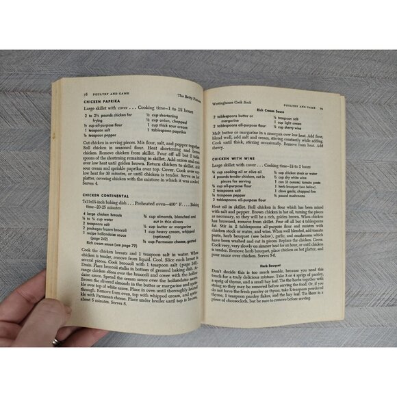 The Betty Furness Westinghouse Cookbook 1954 First Printing Hardcover Green - Picture 13 of 14